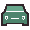 Cartoon icon of car