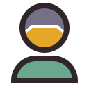 Cartoon icon of person